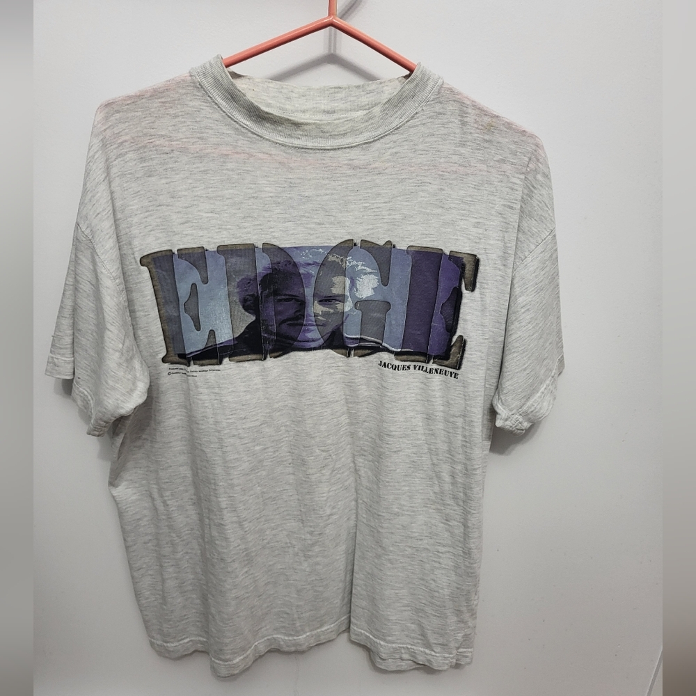 Vintage y2k Jacques villeneuve formula 1 racing edge tee